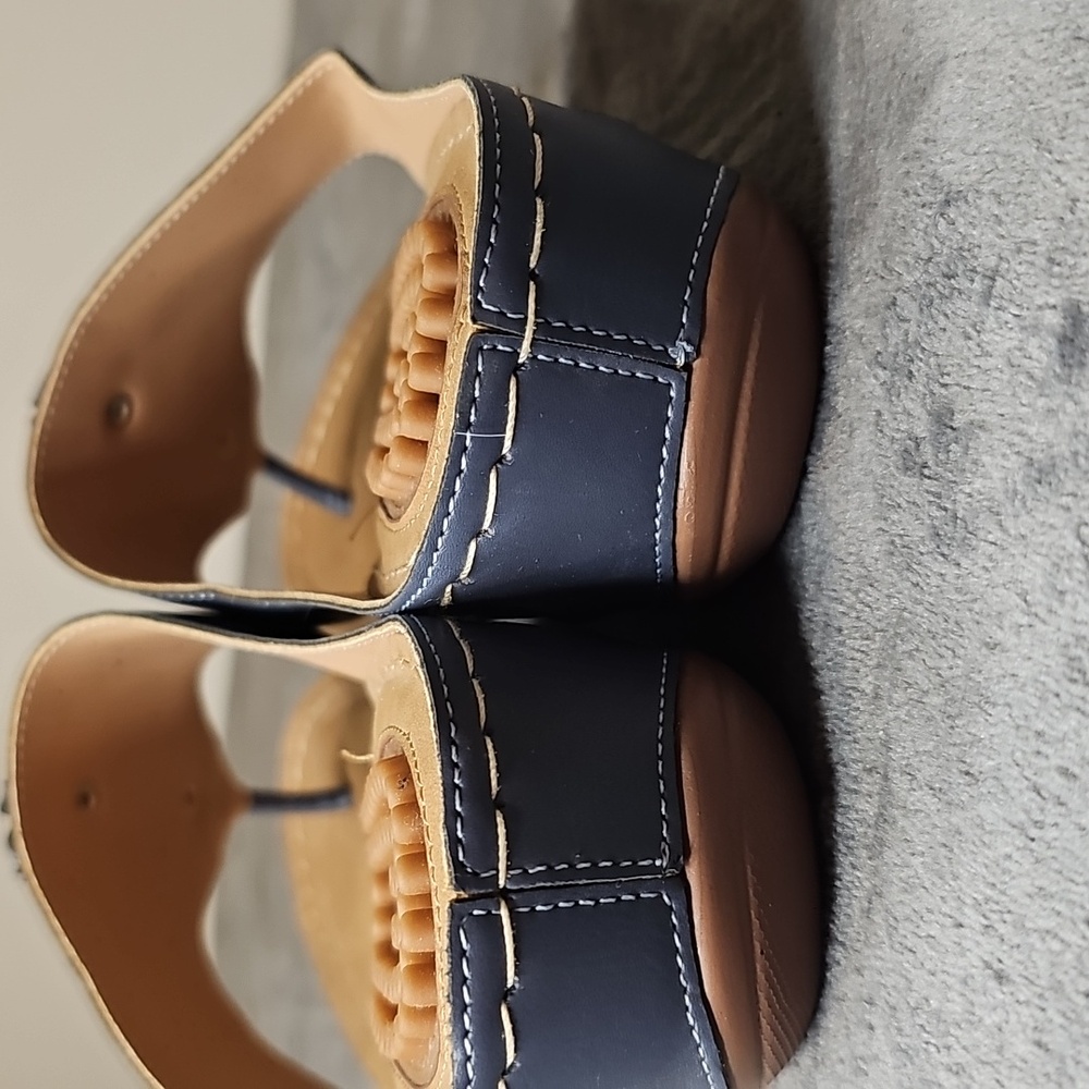 Ecetana lightweight blue and Tan Sandals Size 42 - Picture 5 of 6